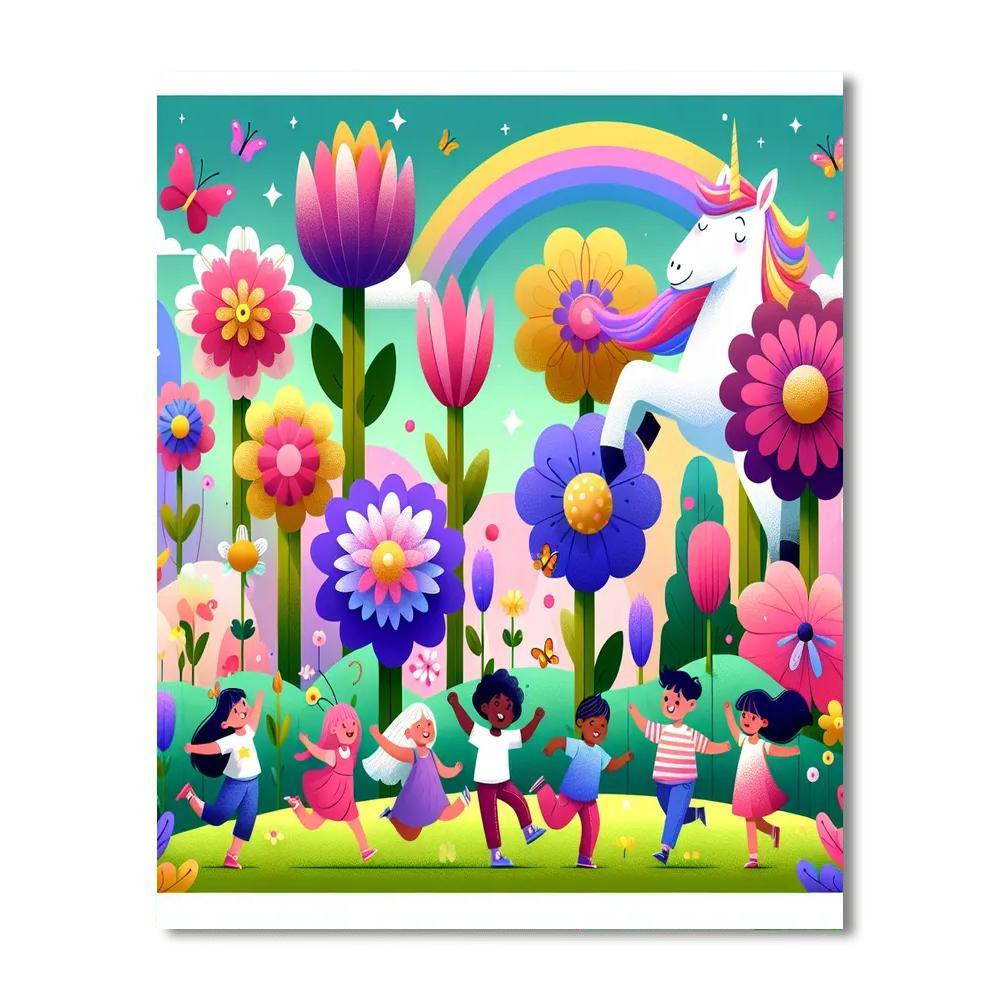 Frolic In Fantasy Meadow Paint By Numbers Kits