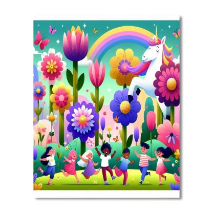 Frolic In Fantasy Meadow Paint By Numbers Kits