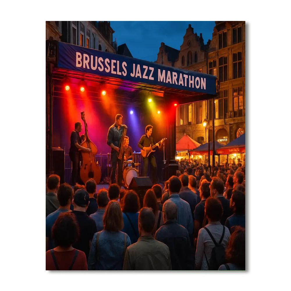 Brussels Jazz Marathon - Belgium Painting Number Kit