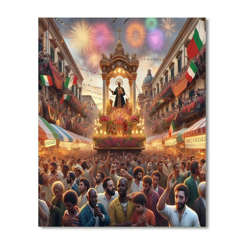 Feast Of Saint Rosalia - Italy Paint By Numbers