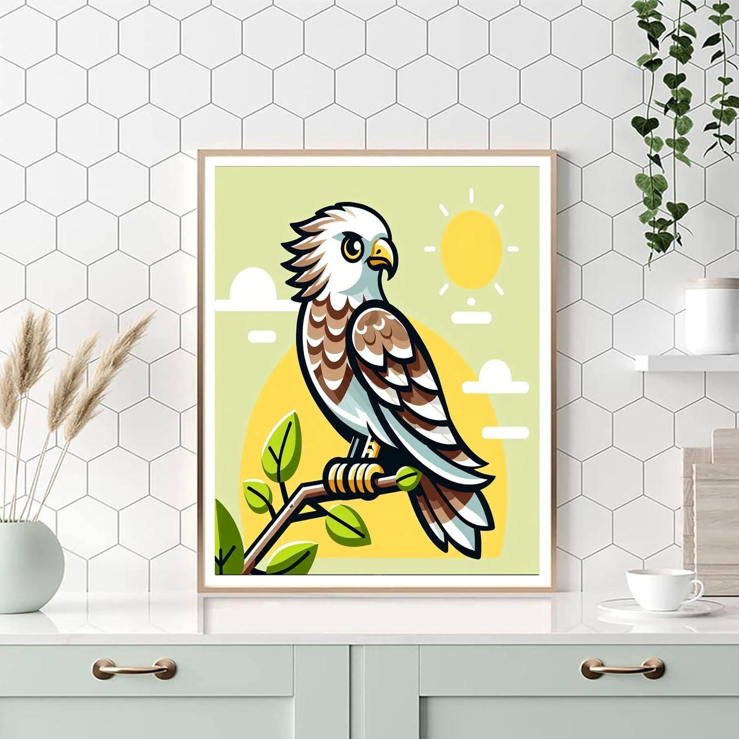 Friendly Falcon DIY Paint By Numbers