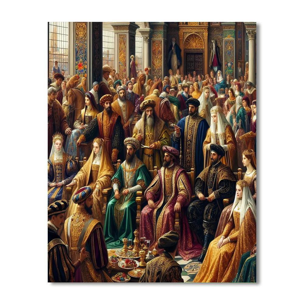 Renaissance Noble Court Numbered Painting Kits