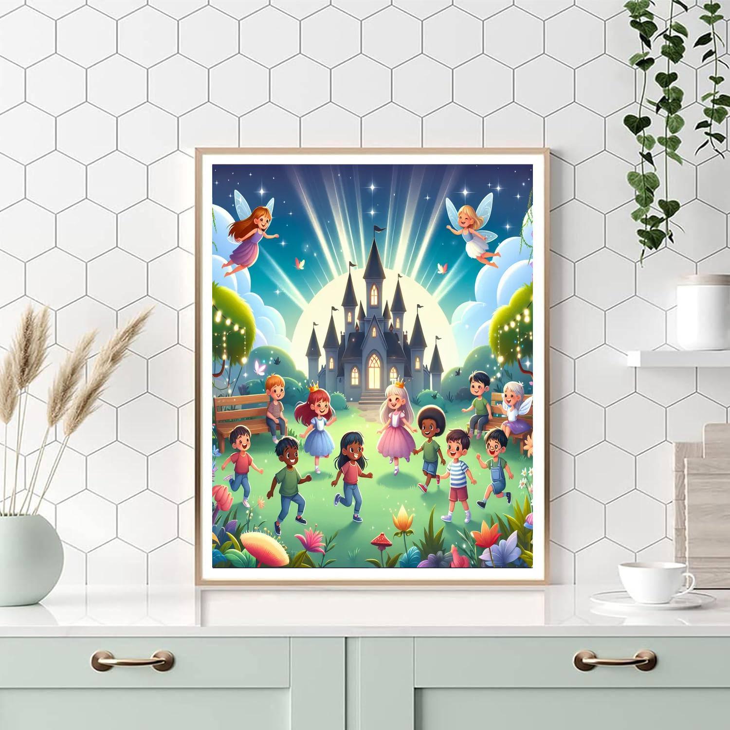 Enchanted Fairy Playground Paint By Numbers