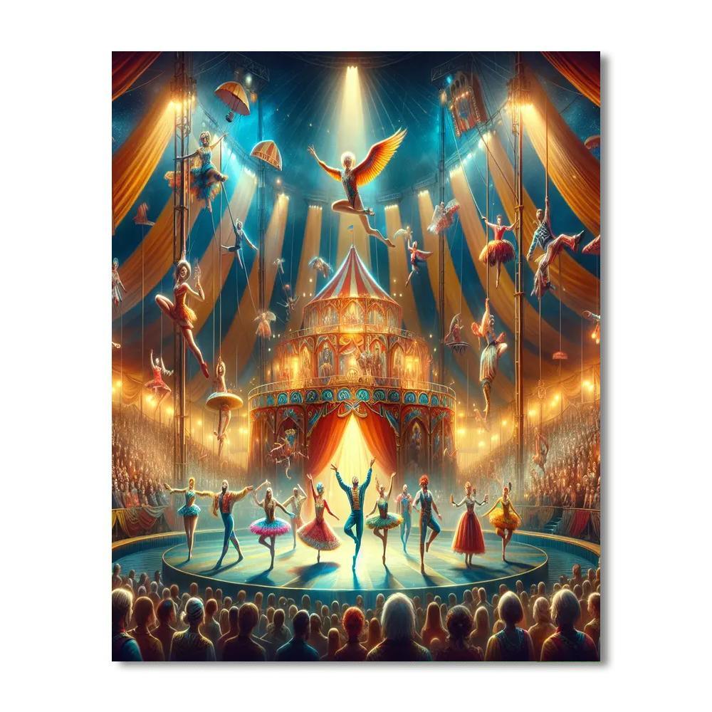 International Circus Festival Of Monte Carlo Painting Number Kit