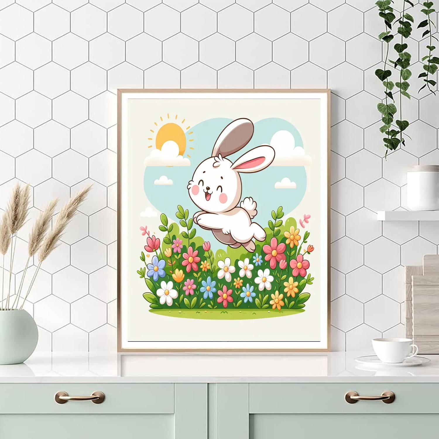 Charming Little Bunny Paint By Numbers Art