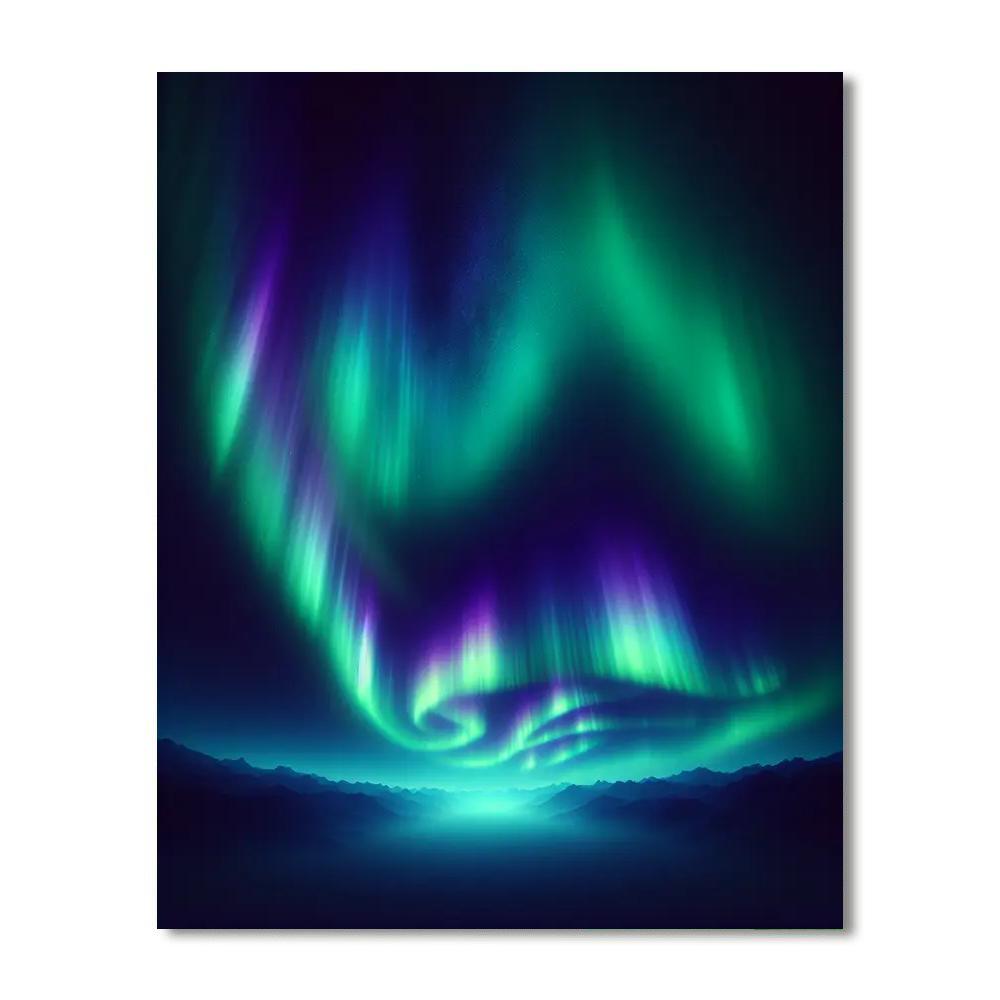 Dancing Aurora Paint By Numbers Kits