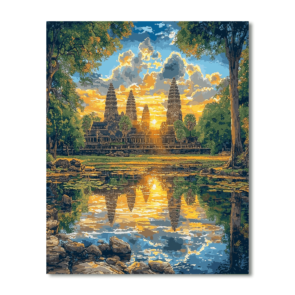 Angkor Wat - Cambodia DIY Paint By Numbers