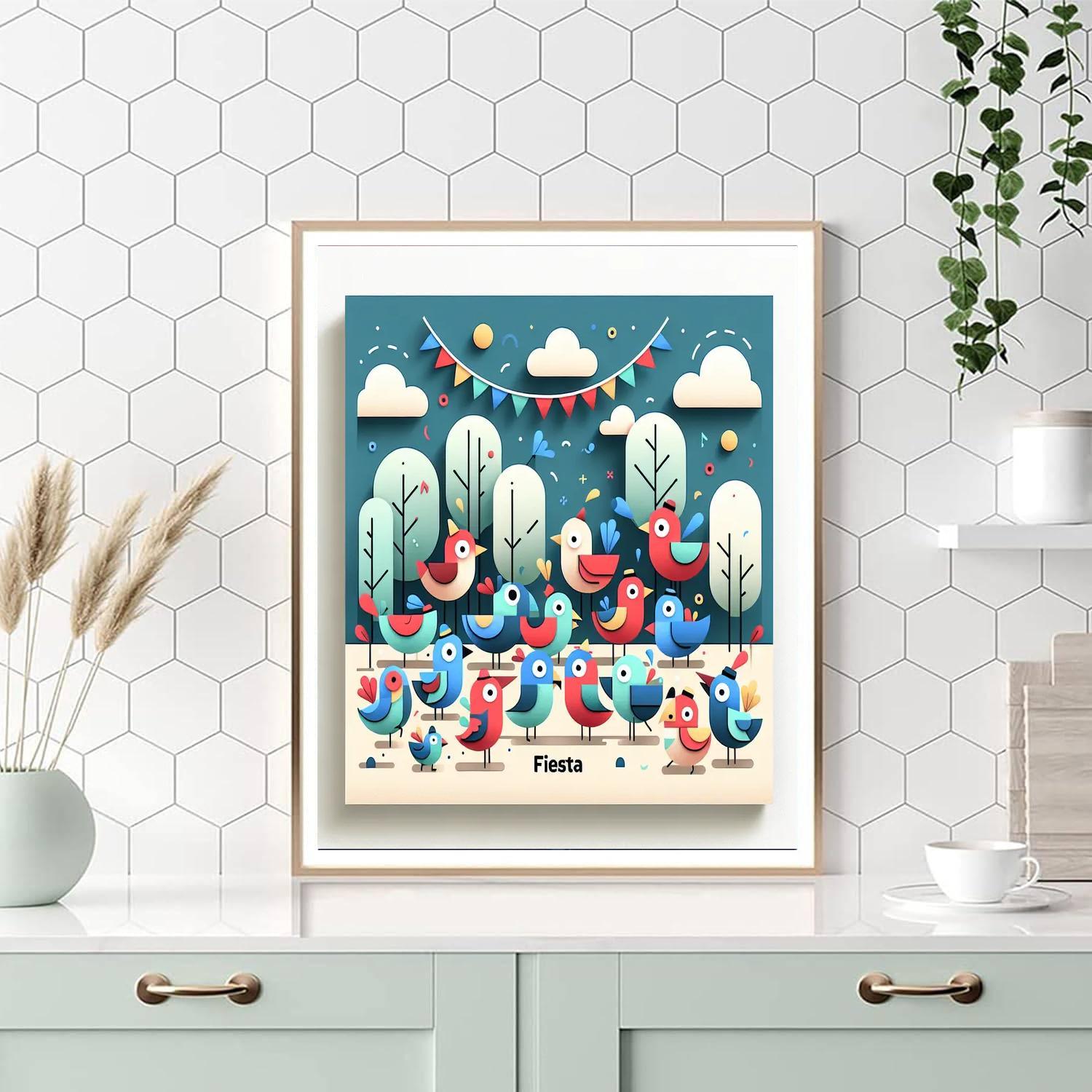 Festive Flock Fiesta Paint By Numbers Kits