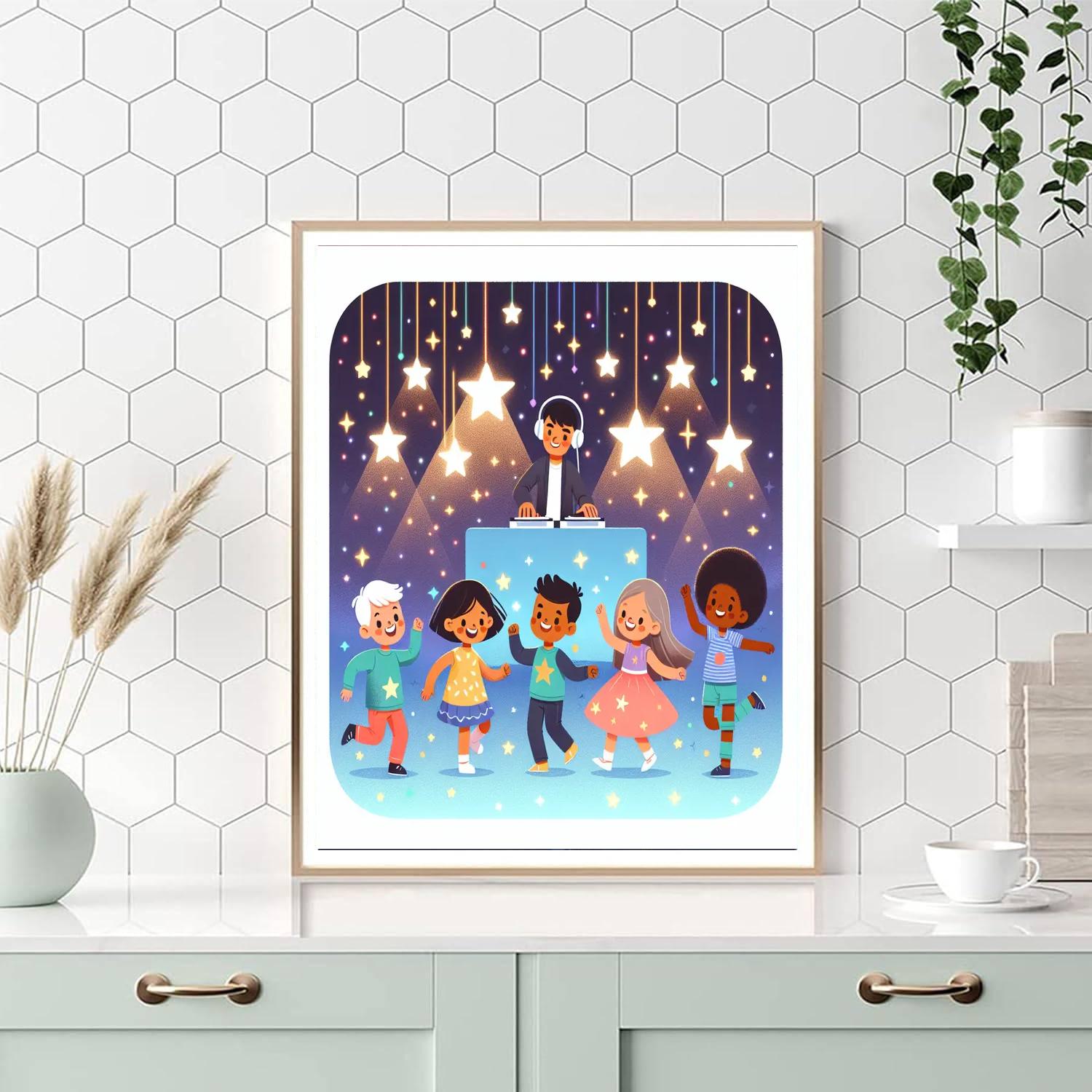 Sparkling Stardust Party Numbered Painting Kits