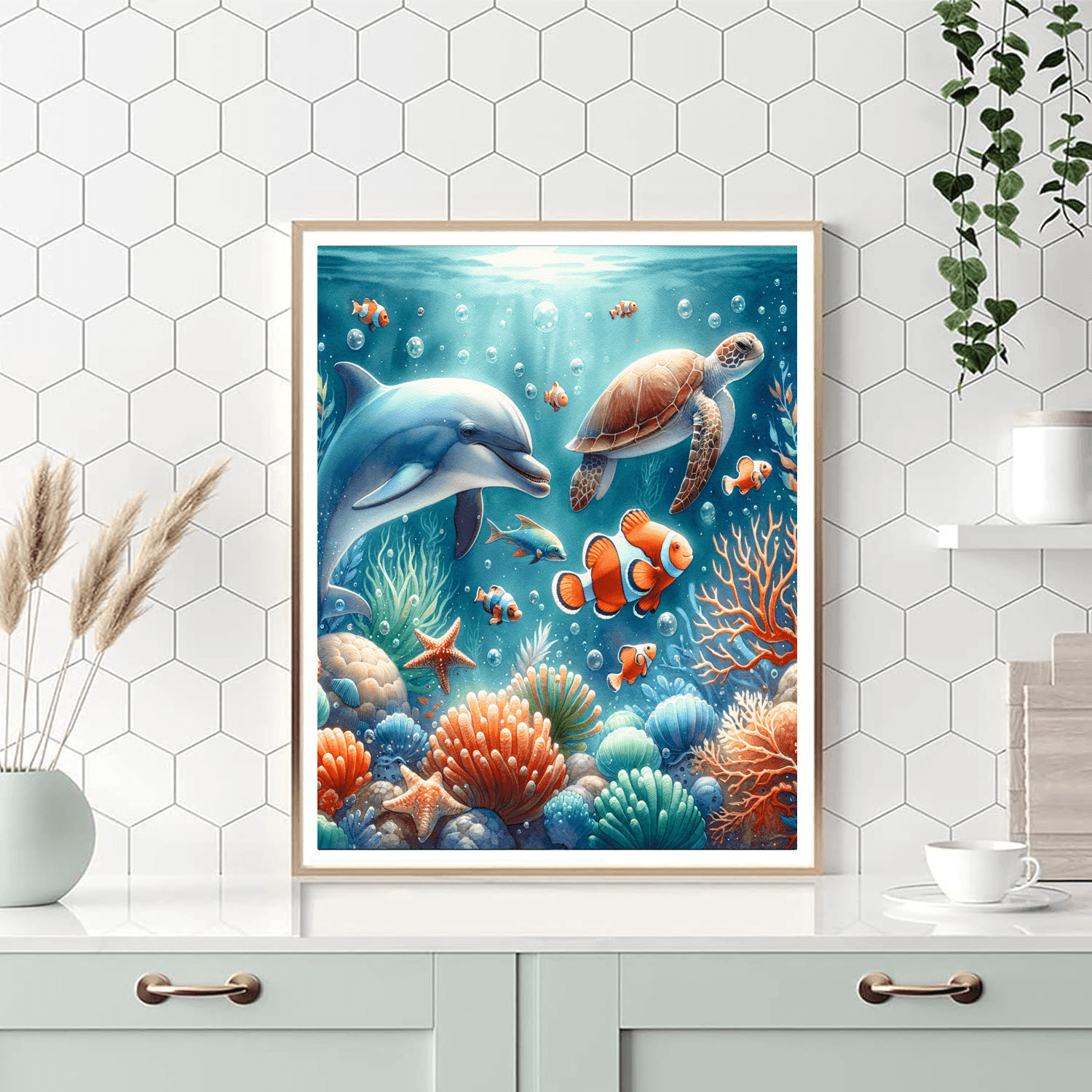 Underwater Friends - DIY Painting By Numbers Kit