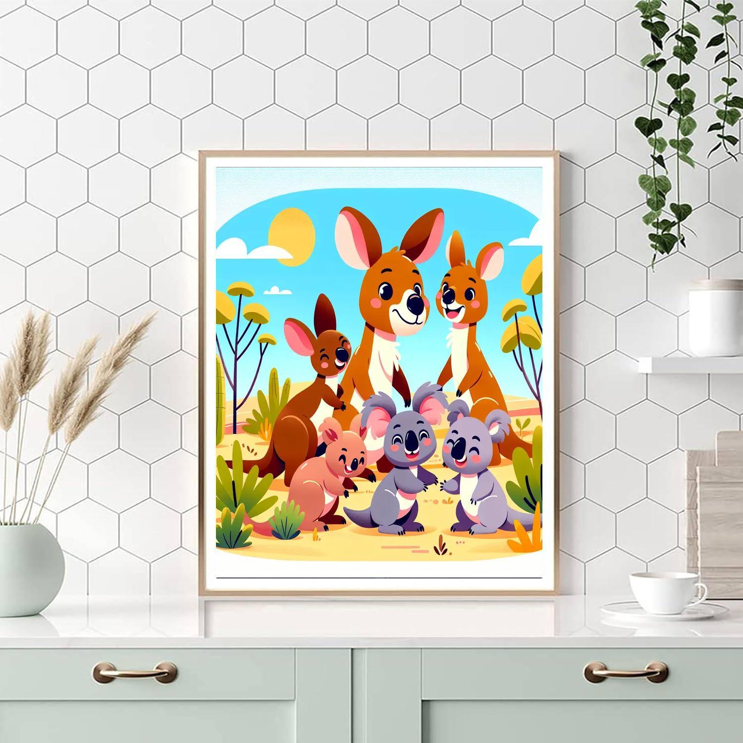 Merry Marsupial Meet-up Paint By Number