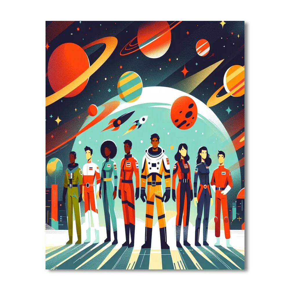 Galactic Guardian Gathering Painting Number Kit