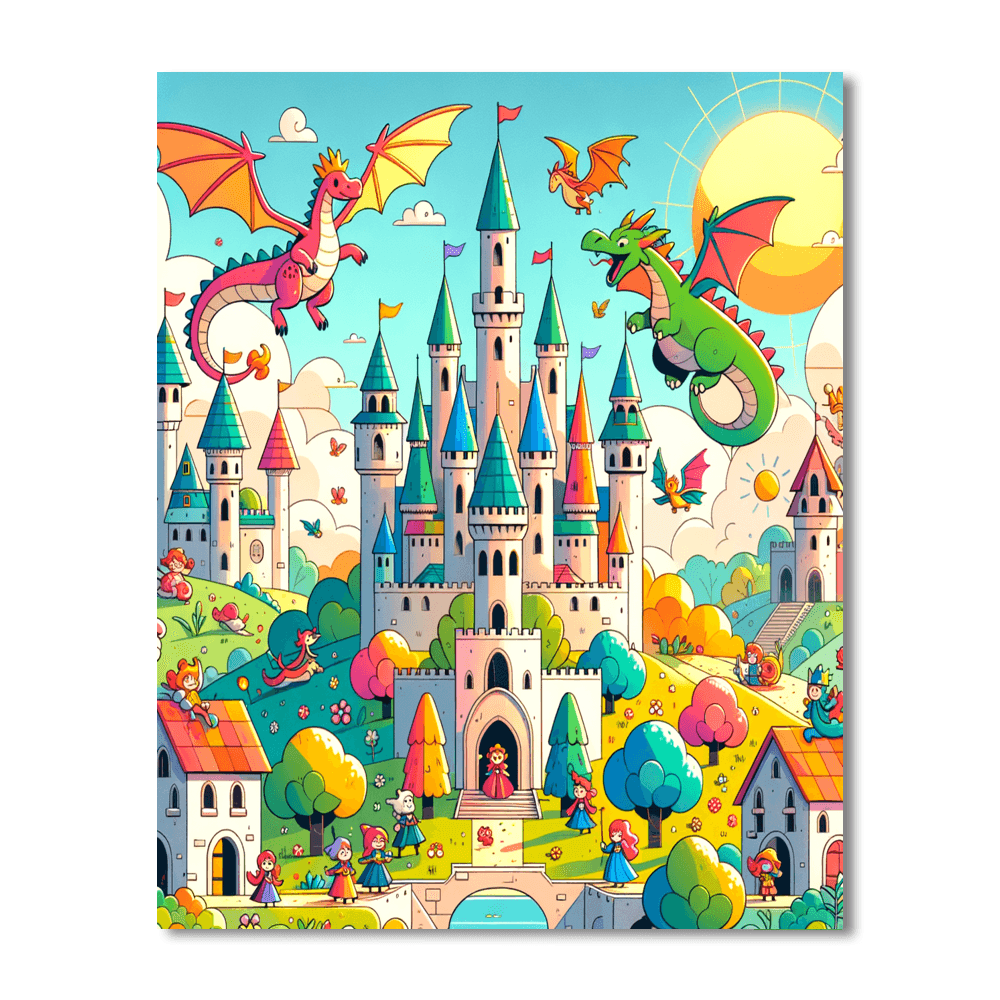 Magical Fairy Tale World Paint By Color