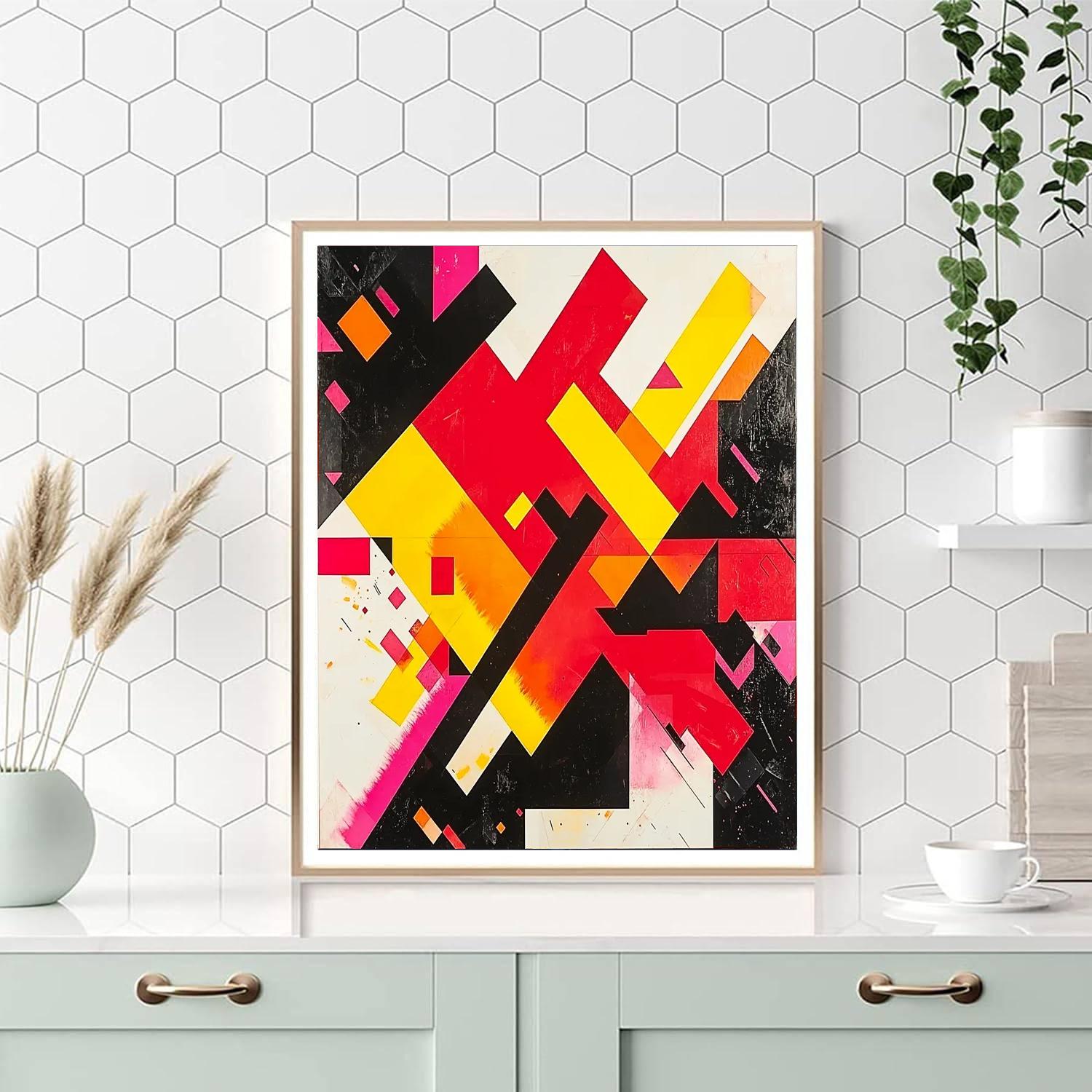 Kazimir Malevich Inspired Radiant Forms  Paint By Color