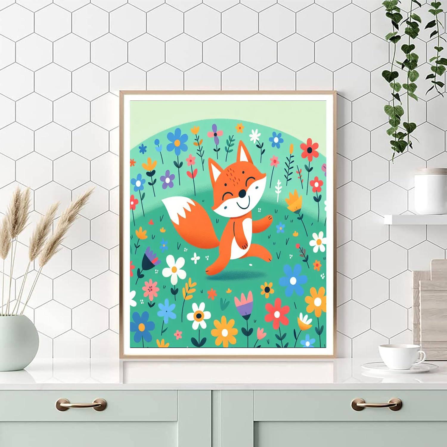 Frolicsome Fox's Meadow Magic Paint By Numbers