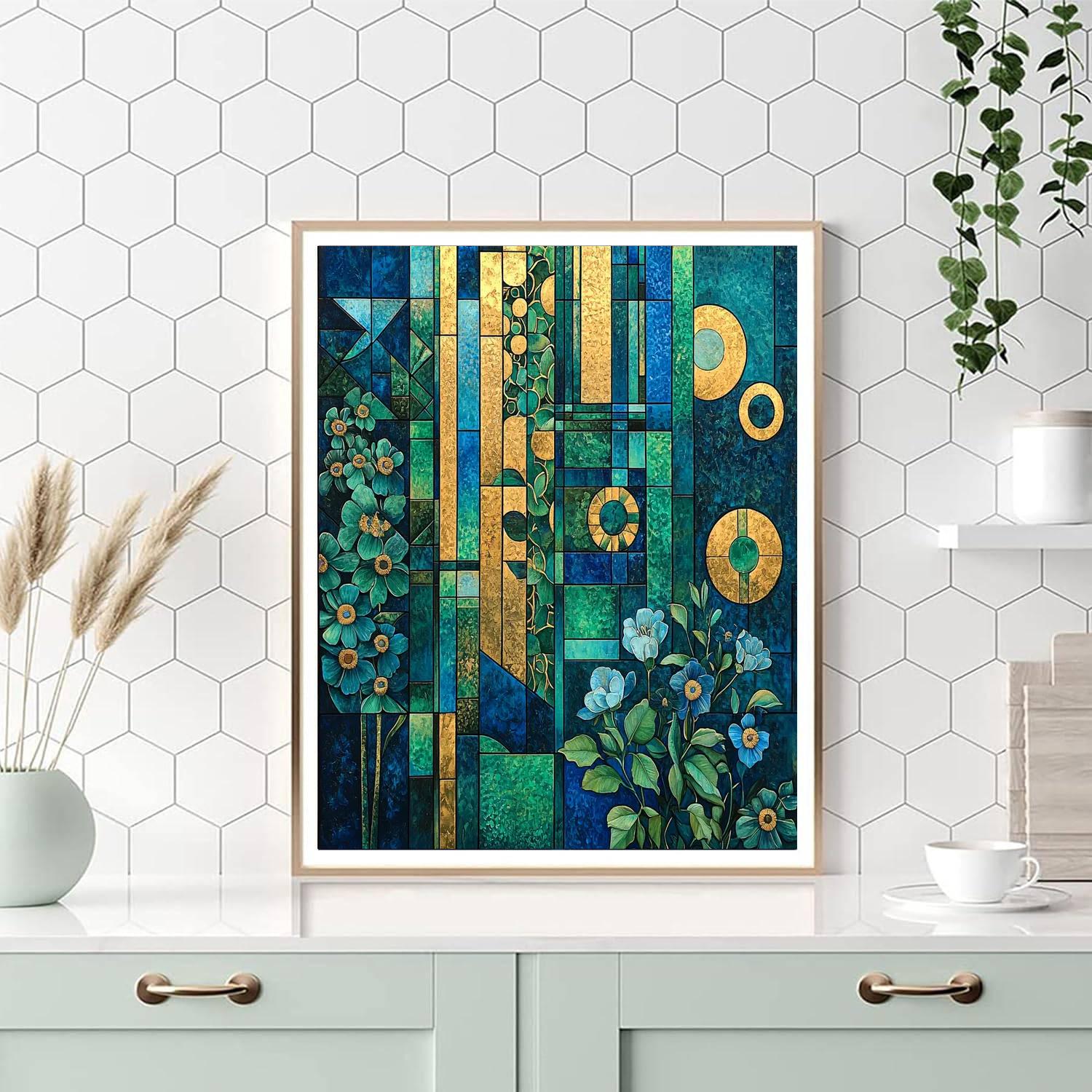 Gustav Klimt Inspired Patterns Of Serenity  Paint By Numbers Kits