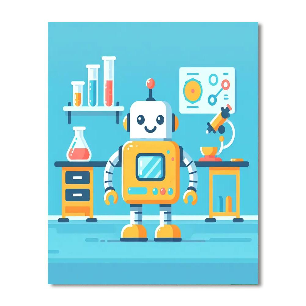 Robotics Lab Project Paint By Numbers Art