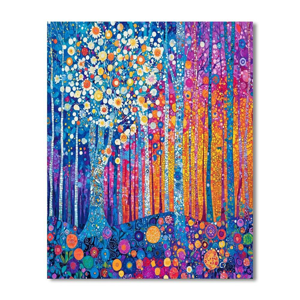 Gustav Klimt Inspired Spirit Of The Forest  Painting By Numbers Kit