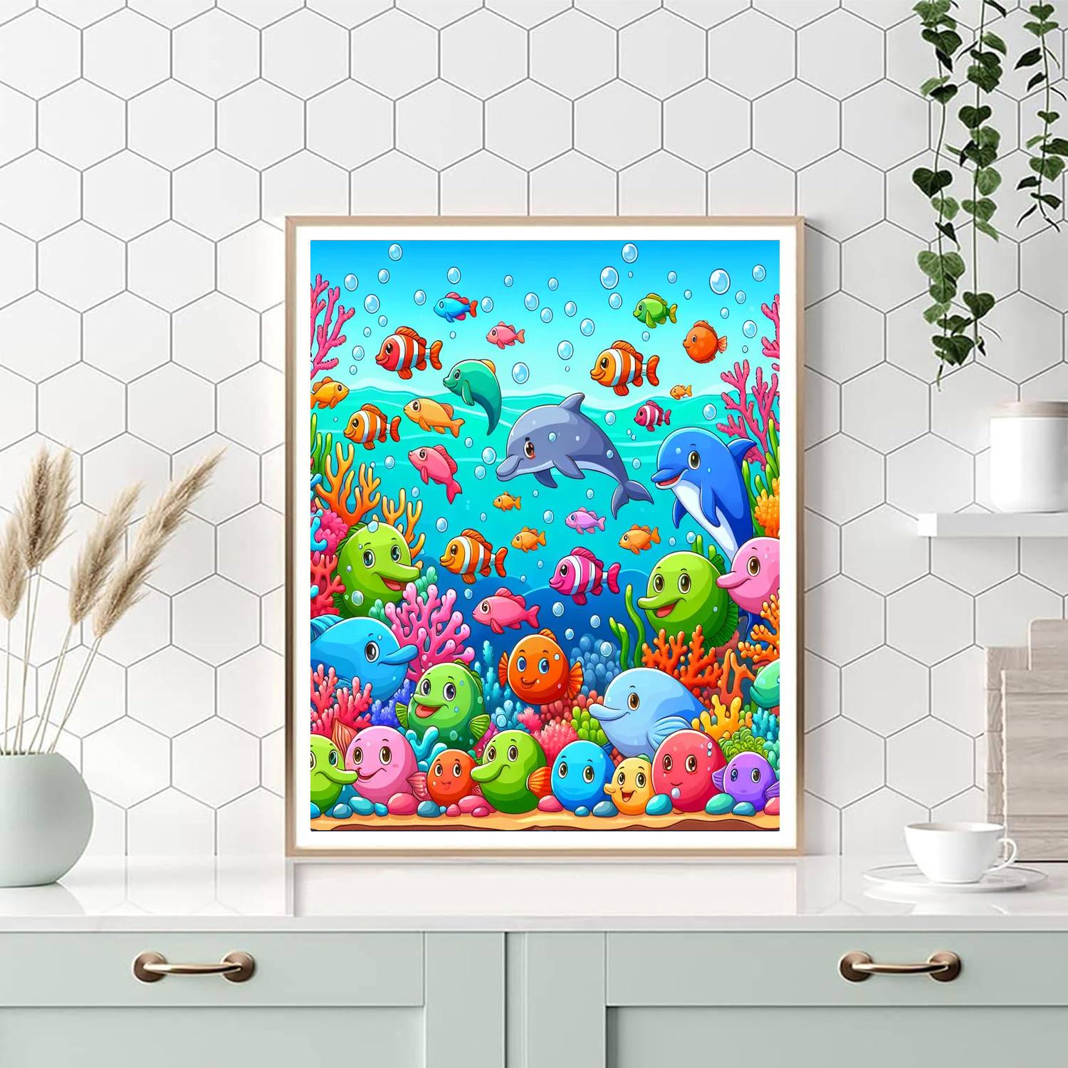 Amazing Underwater World Paint By Numbers
