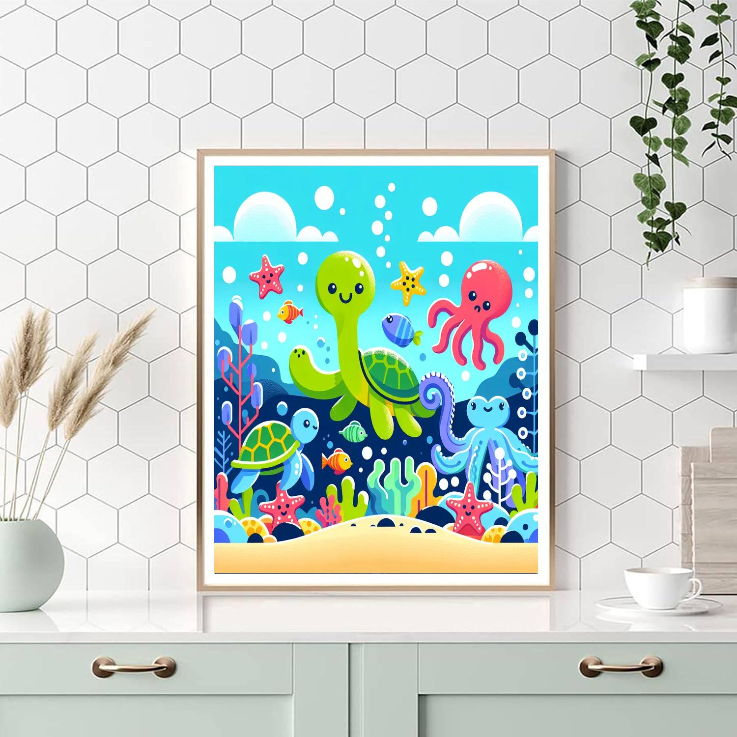 Underwater Explorer's Haven Paint By Numbers