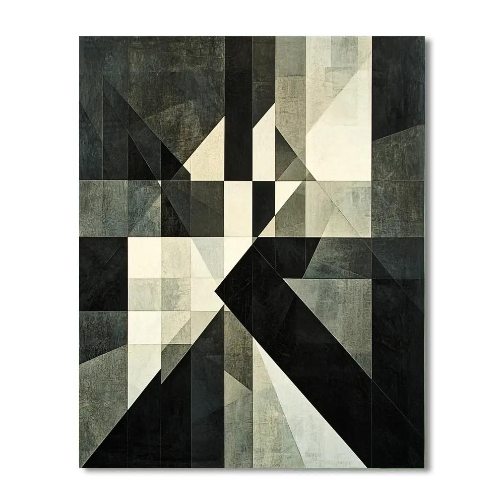 Kazimir Malevich Inspired Symphony Of Angles  Numbered Painting Kits