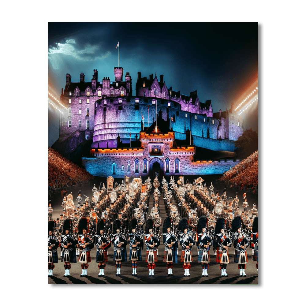 Royal Edinburgh Military Tattoo - Scotland Painting By Numbers Kit