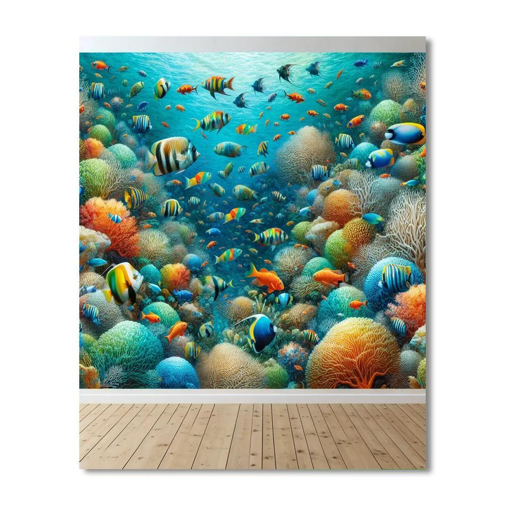 Vibrant Undersea Life Paint By Number