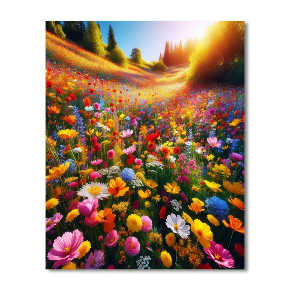 Joyful Meadow Dance Painting Number Kit