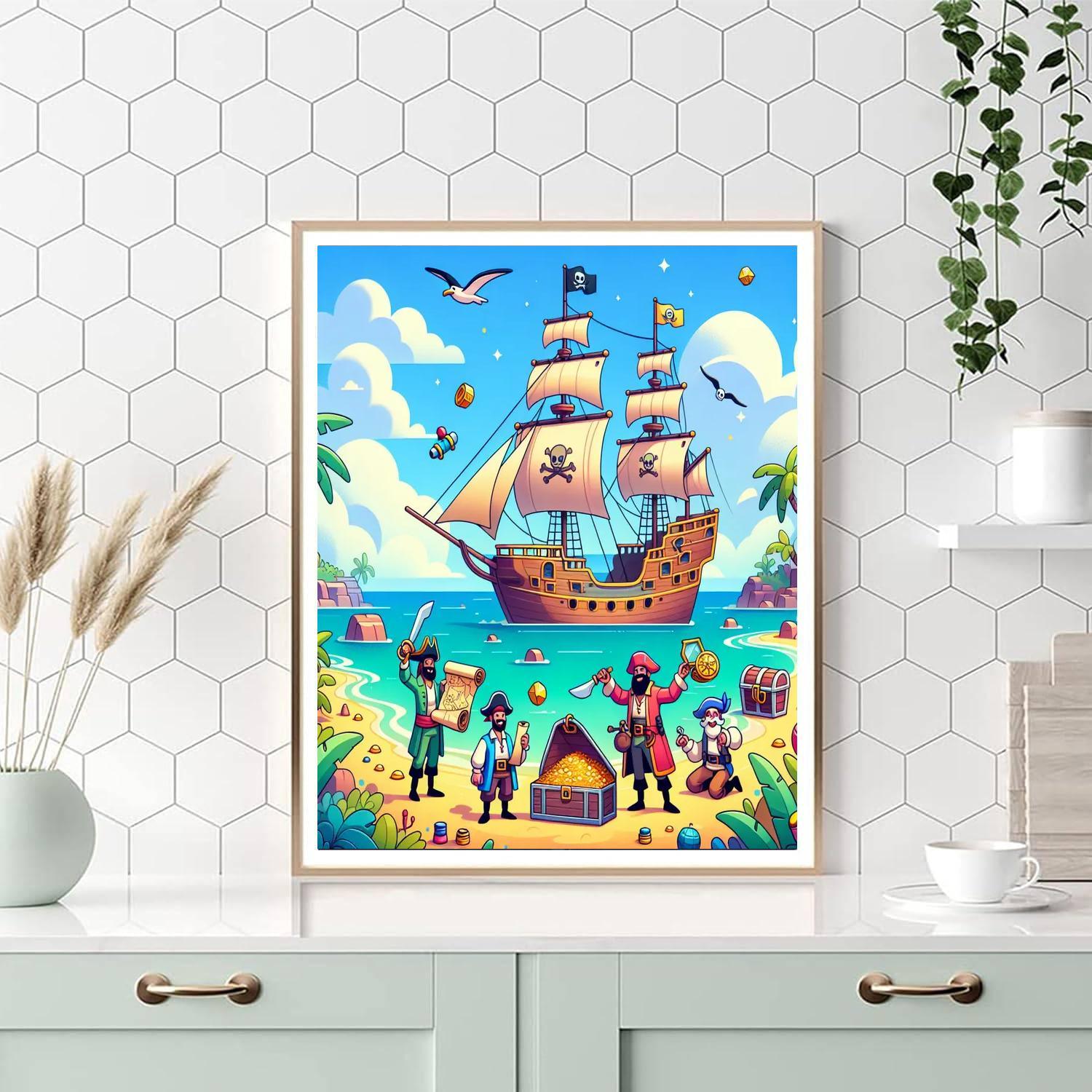 Pirate's Cove Adventure Paint By Number