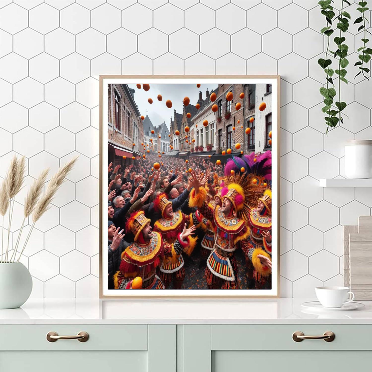 Carnevale Di Binche - Belgium DIY Paint By Numbers