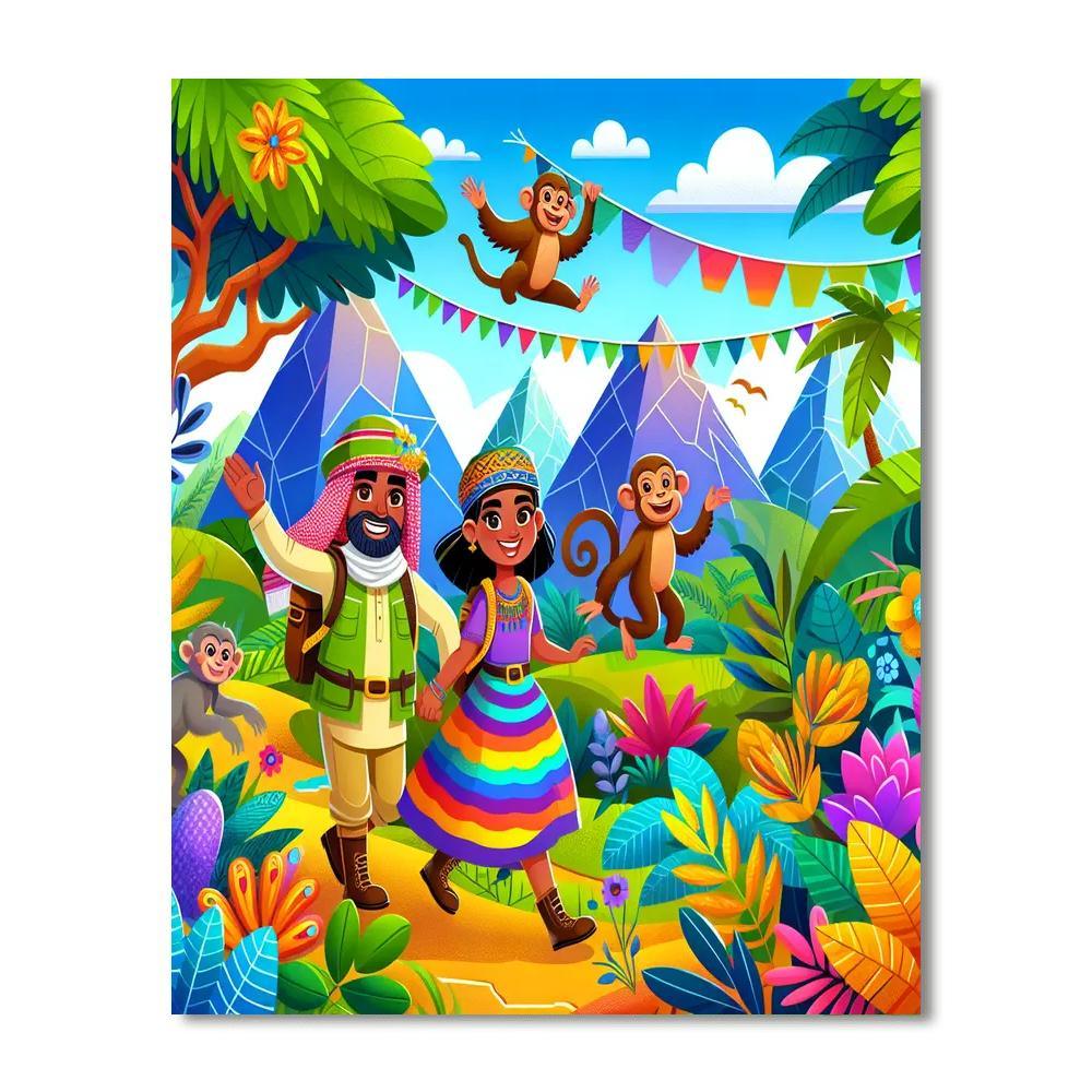 Jolly Jungle Explorers Paint By Color