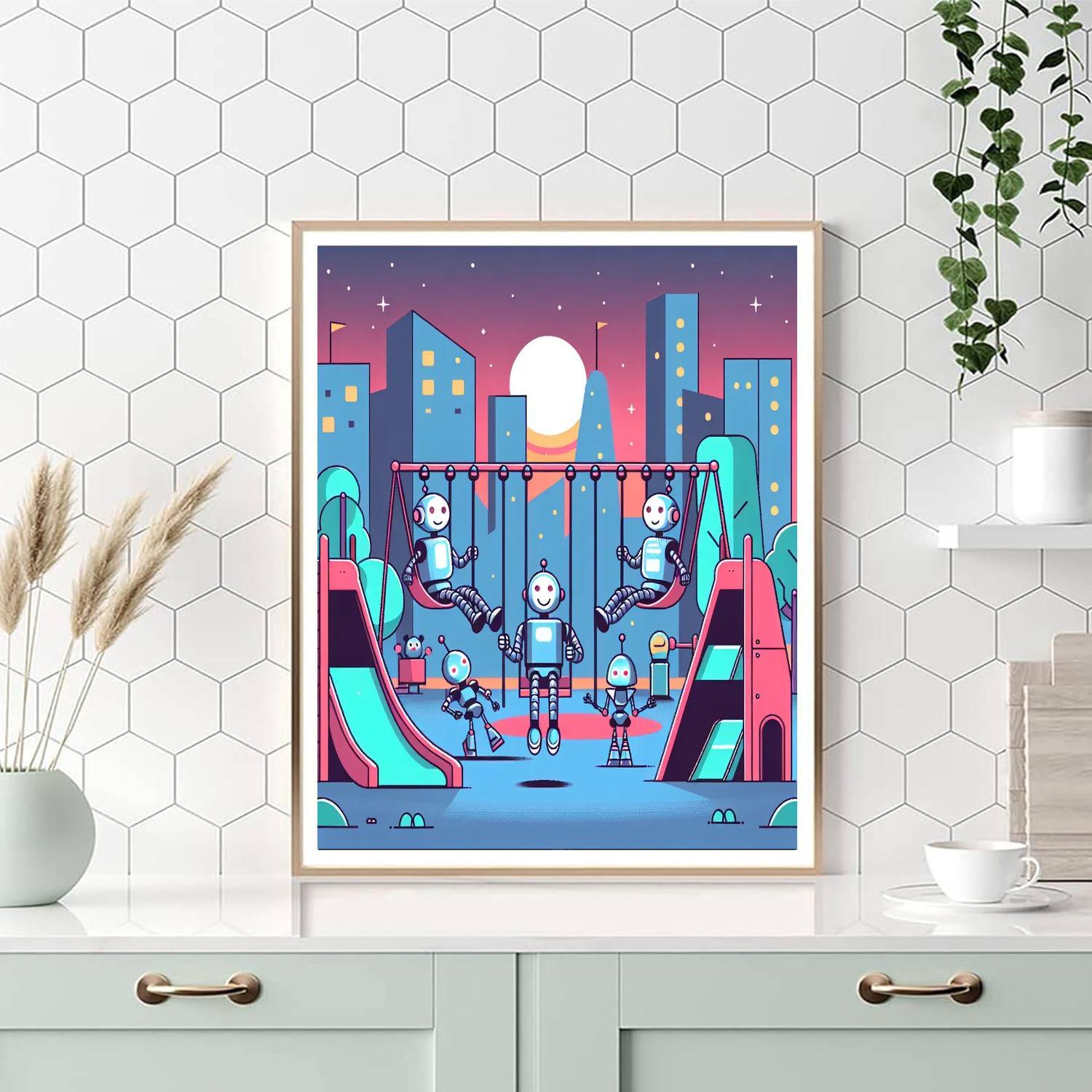 Robotics Playground Painting By Numbers Kit