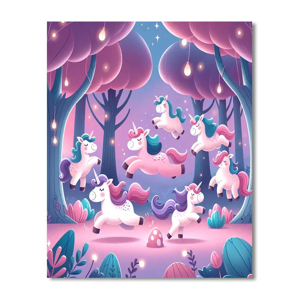 Fairytale Unicorns Painting Number Kit