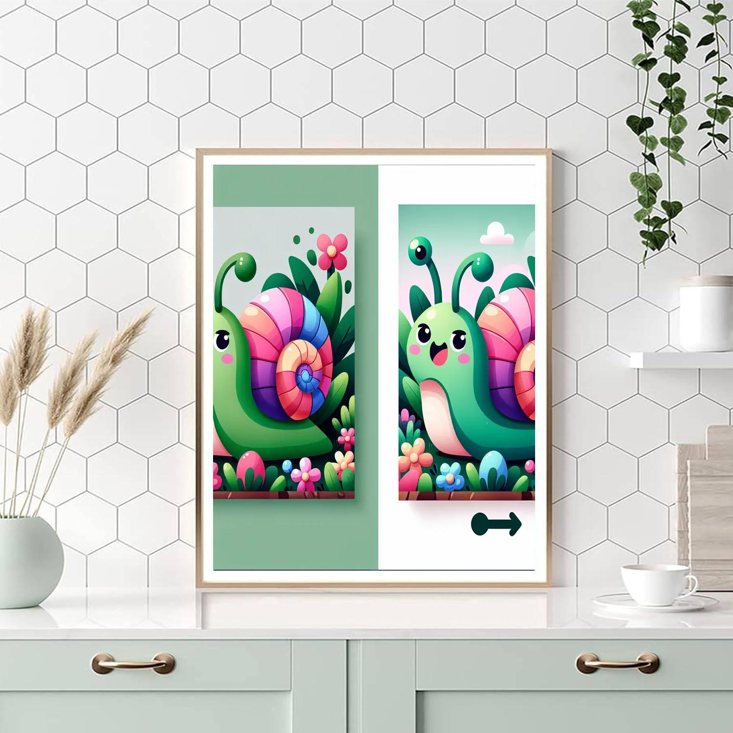 Friendly Snail Painting By Numbers Kit