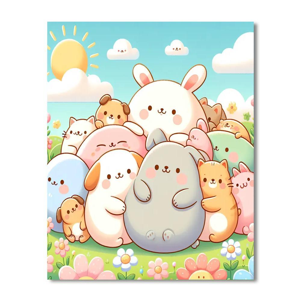 Cuddly Cuddles Painting By Numbers Kit