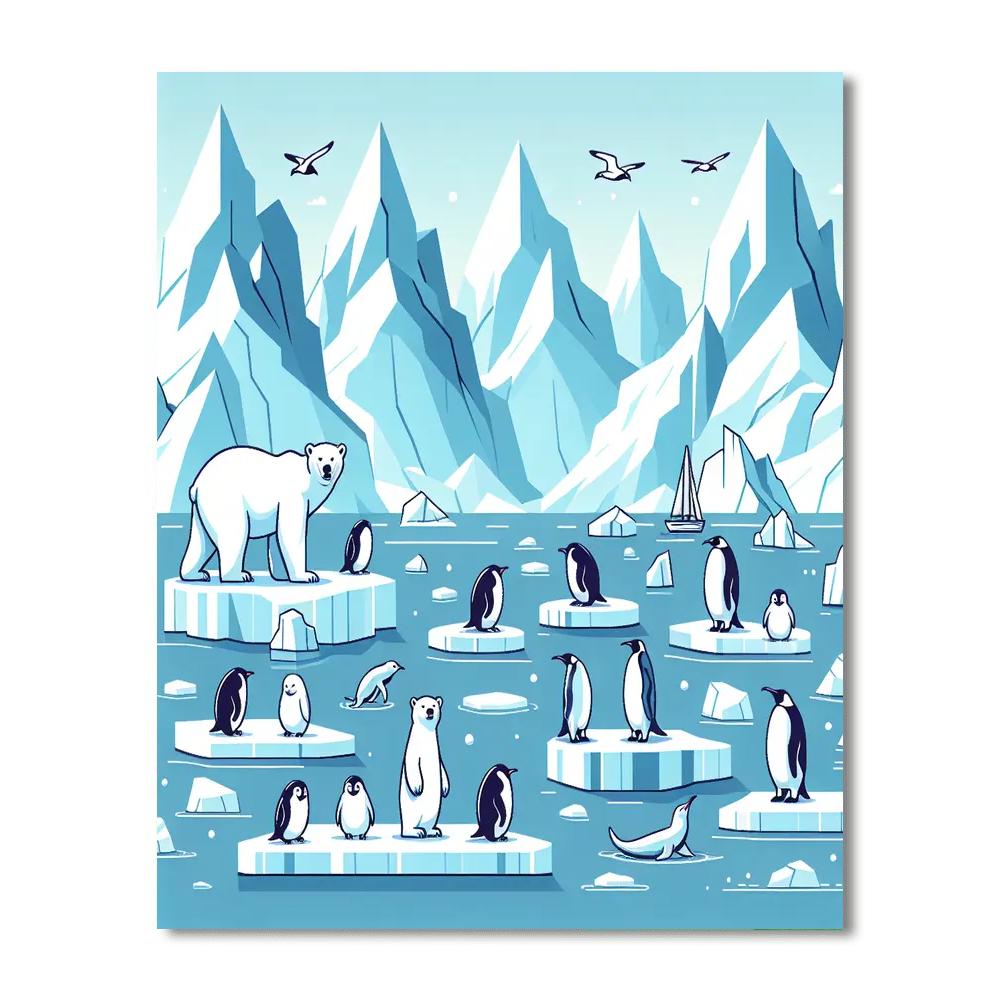 Arctic Adventures Painting Number Kit