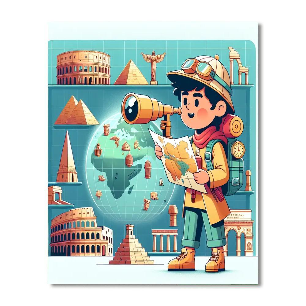 Explorer's Historic Quest Paint By Number