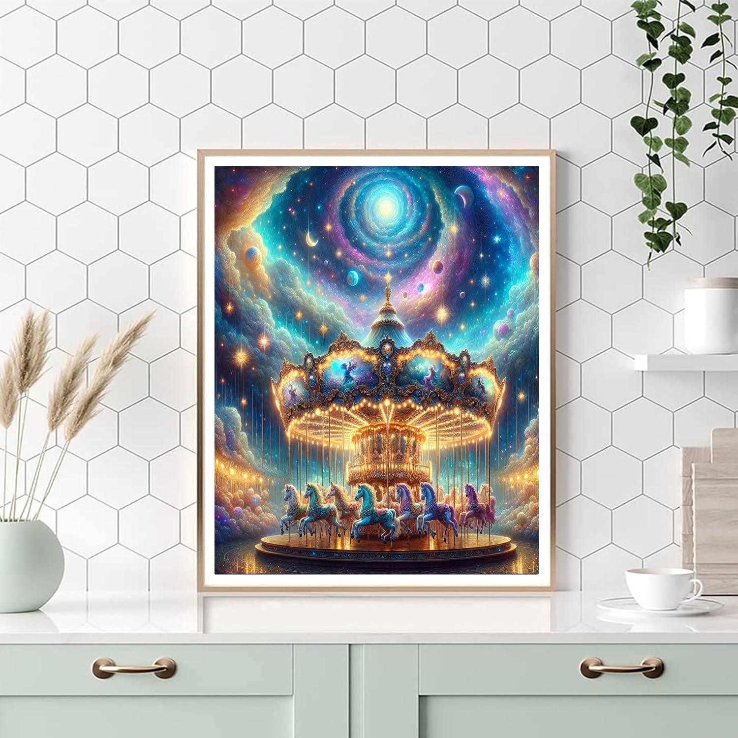 Celestial Carousel DIY Paint By Numbers