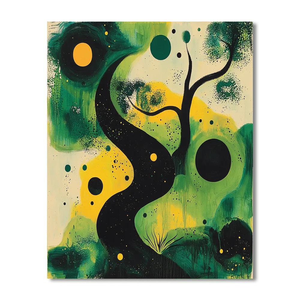 Joan Miró Inspired Organic Impressions  Paint By Color