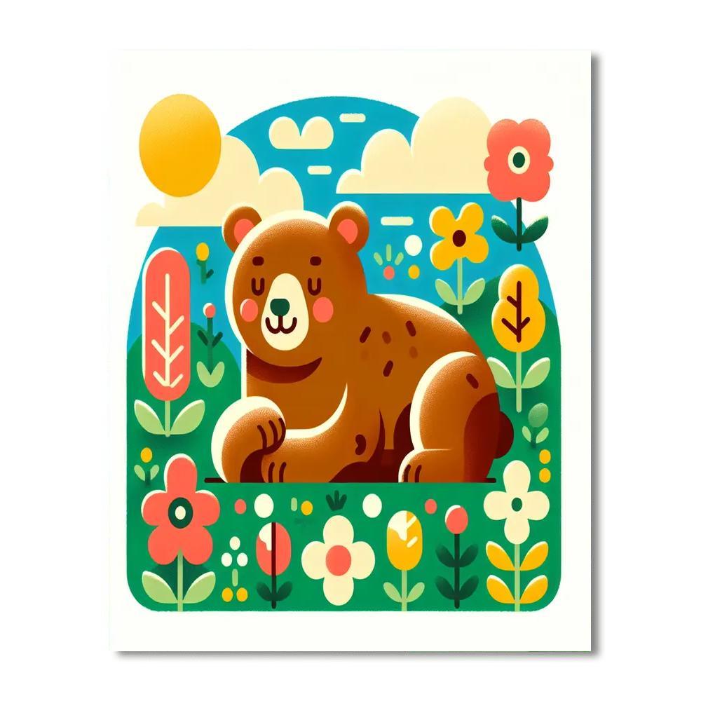 Fun Loving Bear Paint By Numbers Kits