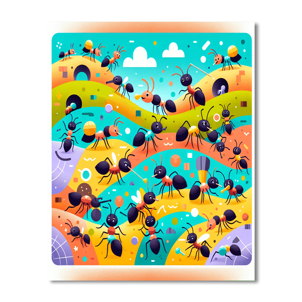 Adventurous Ant Colony Number Painting