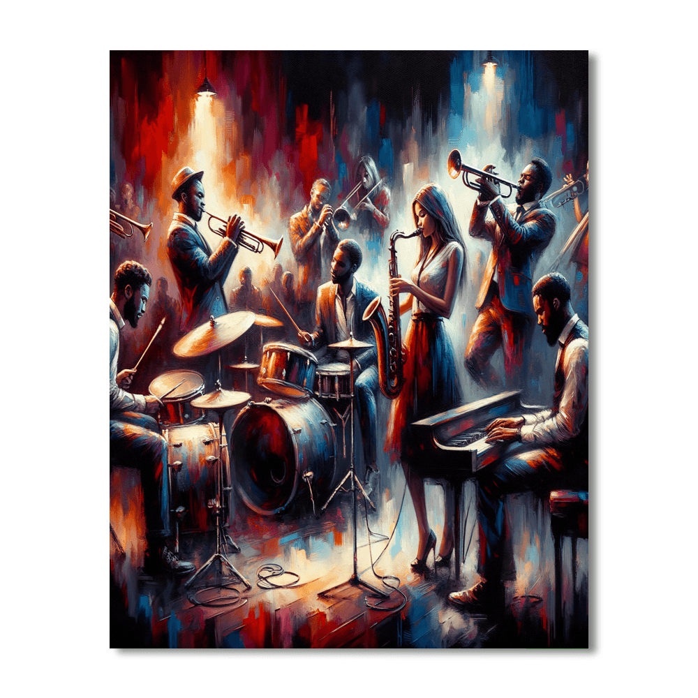 Melodic Jazz Night Numbered Painting Kits