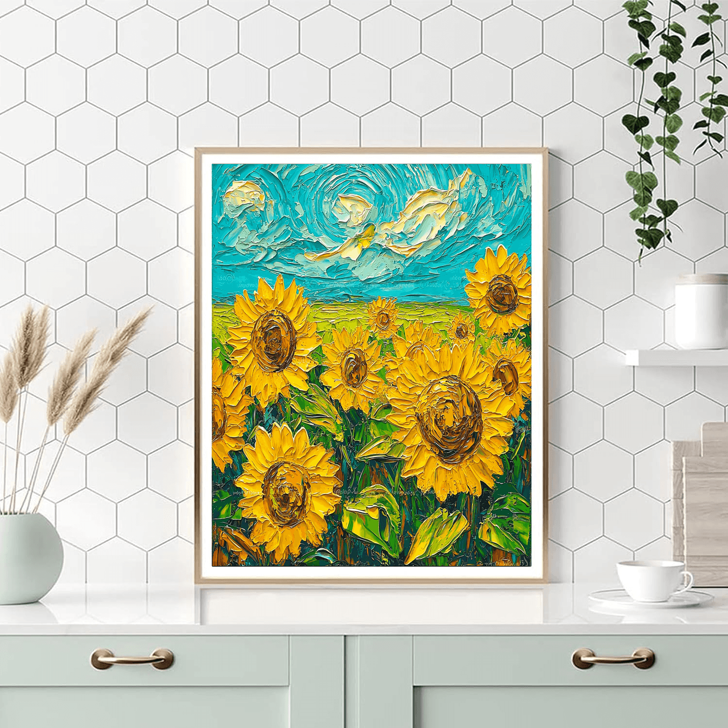 Vincent Van Gogh Inspired Sunflower Fields Delight  Paint By Numbers Kits