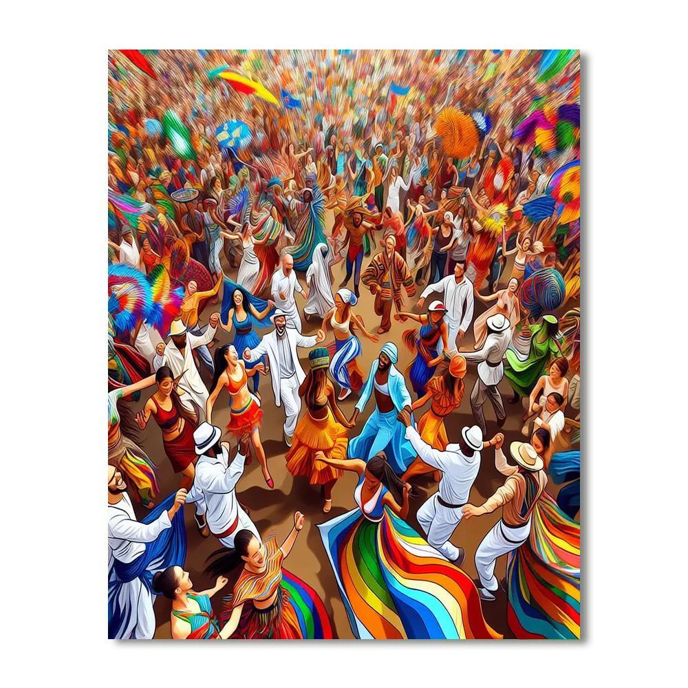 Cultural Festival Delight DIY Paint By Numbers