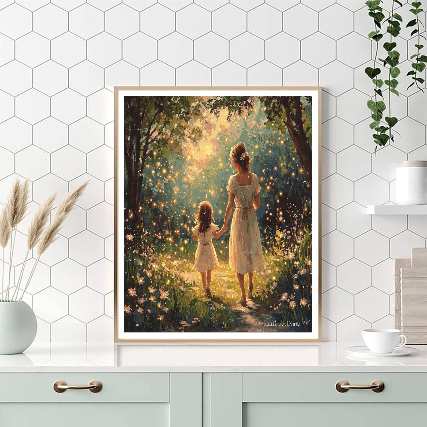 A Mother's Guiding Light Numbered Painting Kits