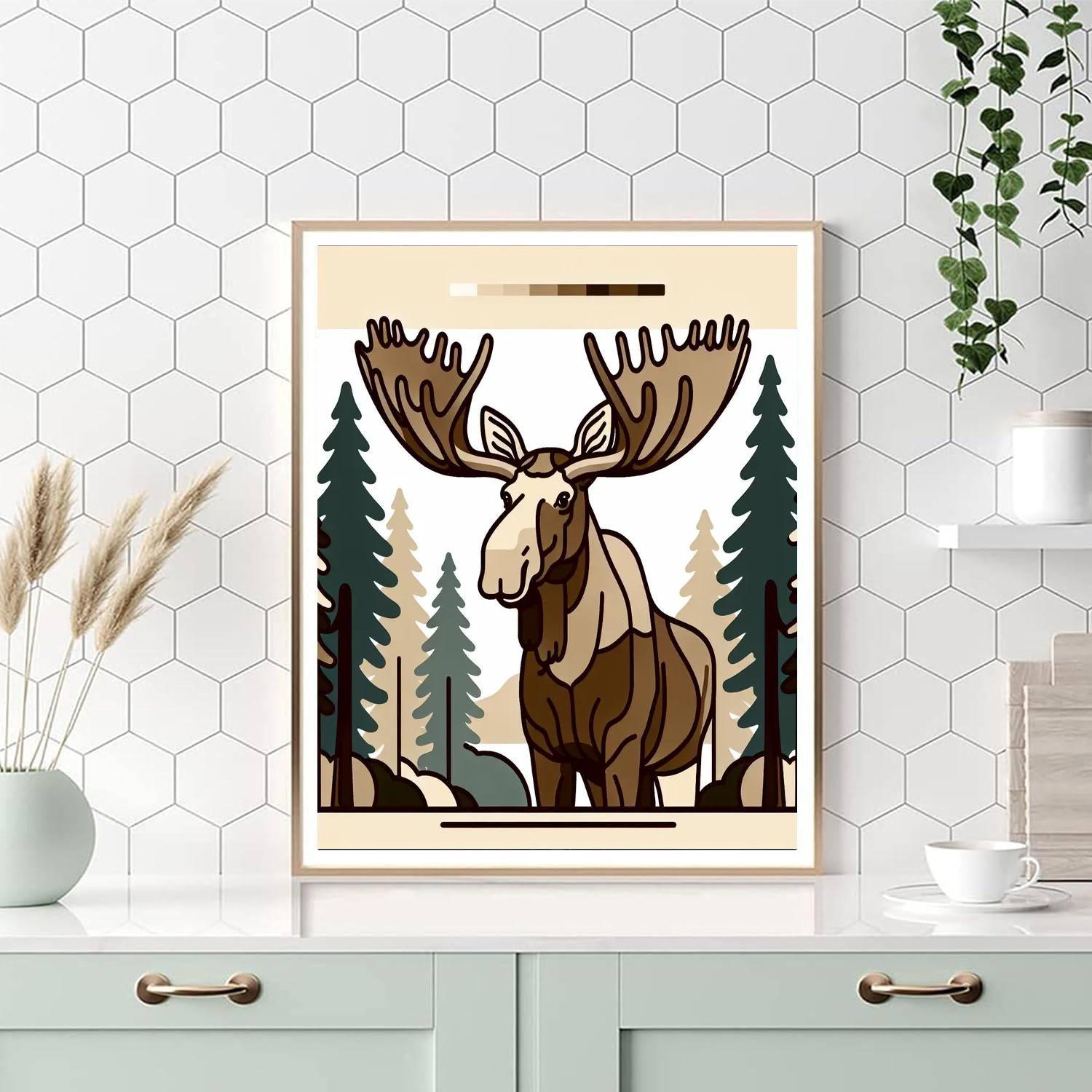 Marvelous Moose Numbered Painting Kits