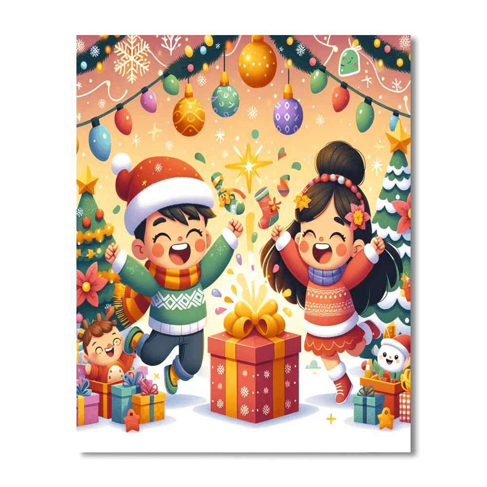 Festive Holiday Fun Painting Number Kit