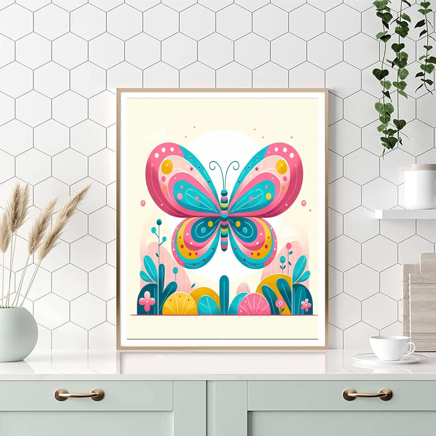 Sunshine Butterfly Dance Numbered Painting Kits