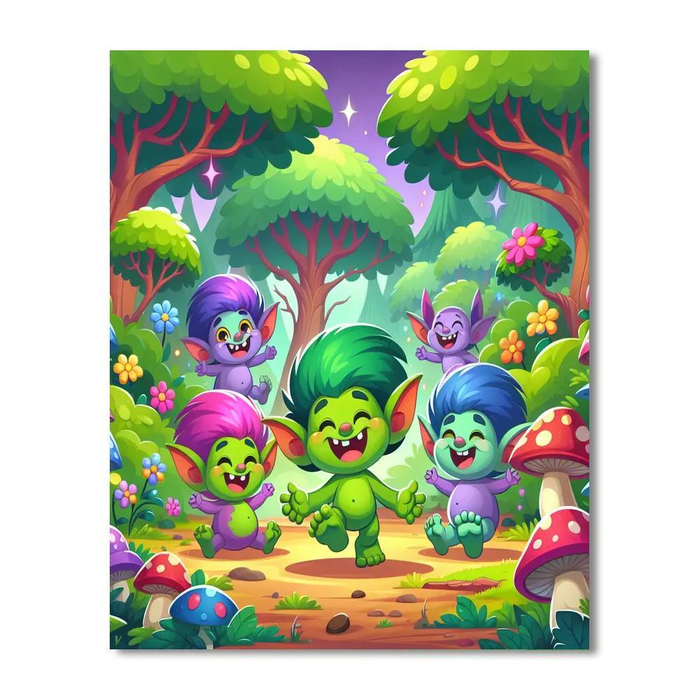 Giggling Goblins Paint By Numbers Art