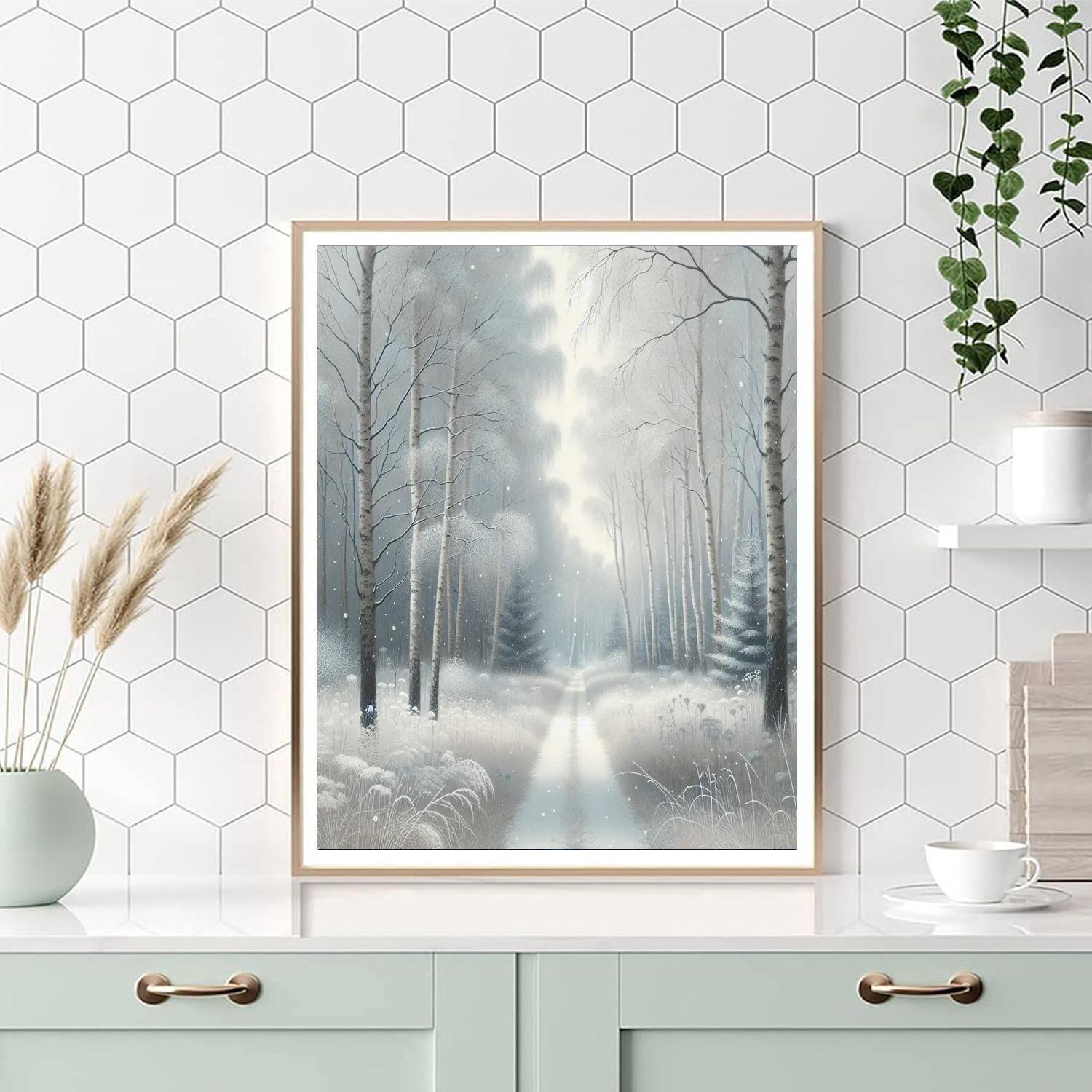 Frosty Woodland Walk Paint By Numbers Kits